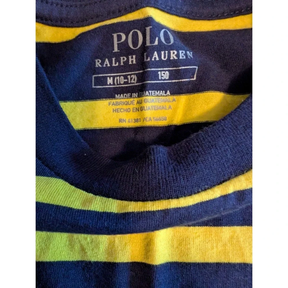 Ralph Lauren Boy's Polo  T Shirts Set of Three Size Med 10-12